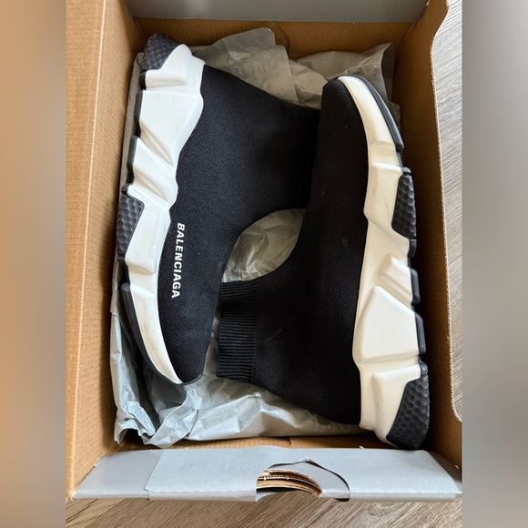 Balenciaga Speed Knit High Top Sneakers - Picture 1 of 8